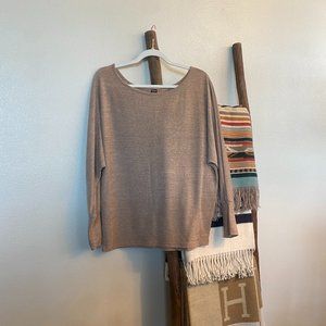 Shein Long Sleeve Shirt - Size Large - Color tan/beige